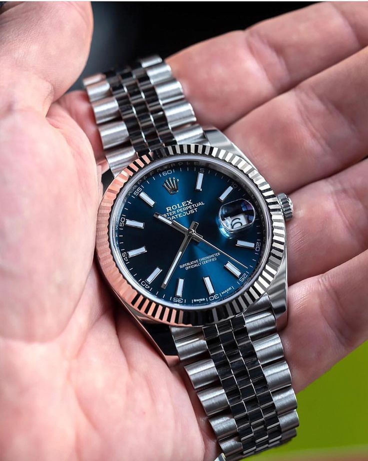 Rolex Replica Datejust 41 Blue Baton Dial