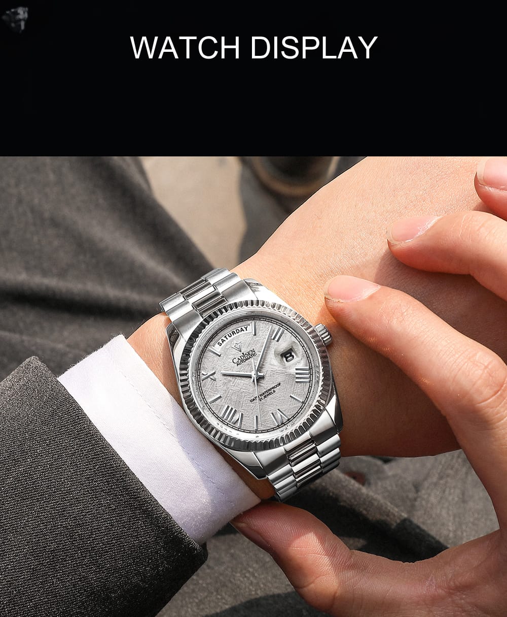 Classic Watch Date Men's Mechanical Watch Japan Automatic Movement Movement Sapphire Glass Waterproof Clock