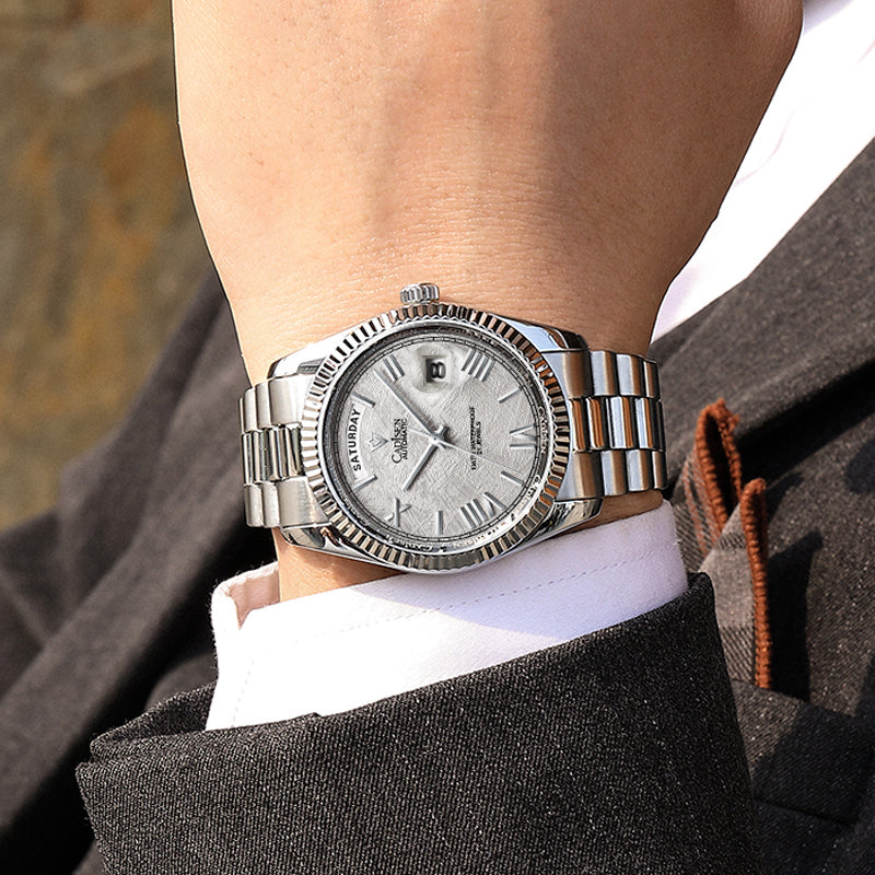 Classic Watch Date Men's Mechanical Watch Japan Automatic Movement Movement Sapphire Glass Waterproof Clock