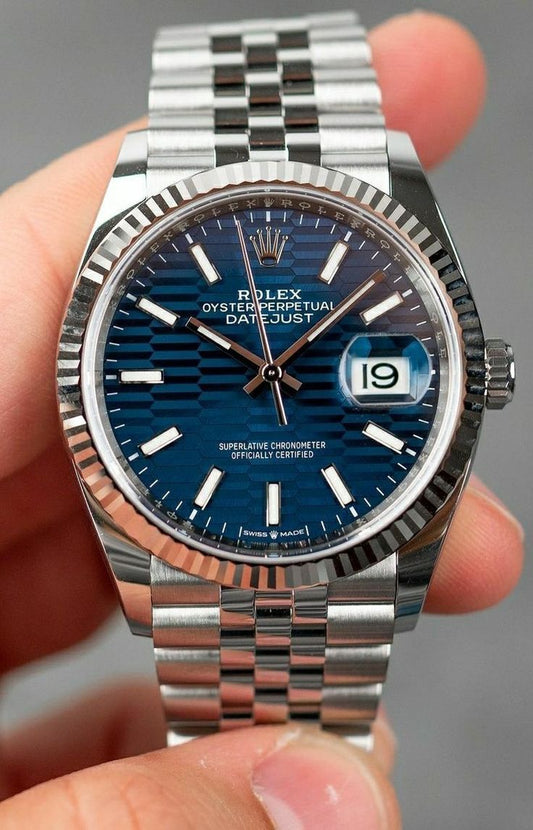 Rolex Replica Datejust 41 Blue Baton Dial