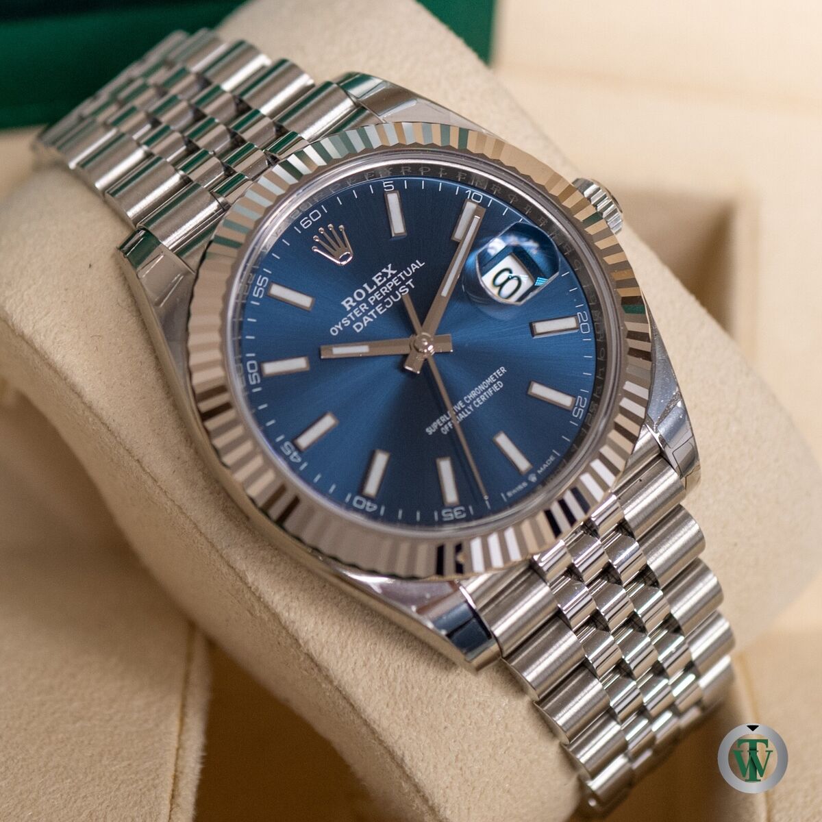 Rolex Replica Datejust 41 Blue Baton Dial
